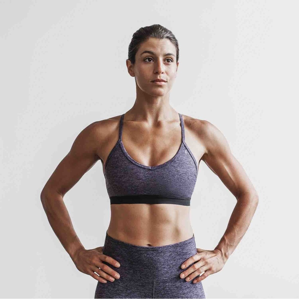 NWT Women’s Nobull Sports Bra, XXL. Deep Matte Lavender Bra workout support.